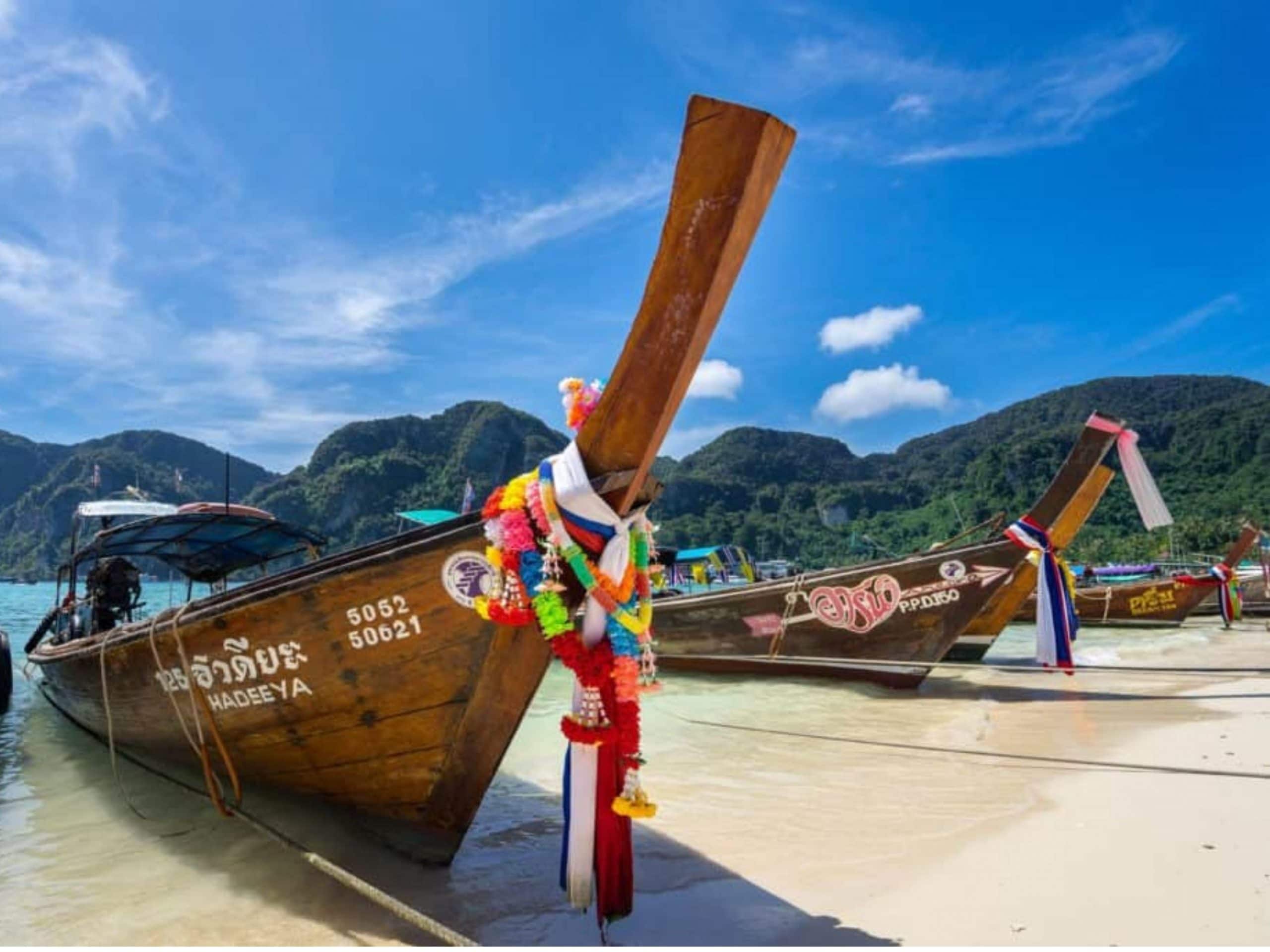 Long-tail boats in Thailand